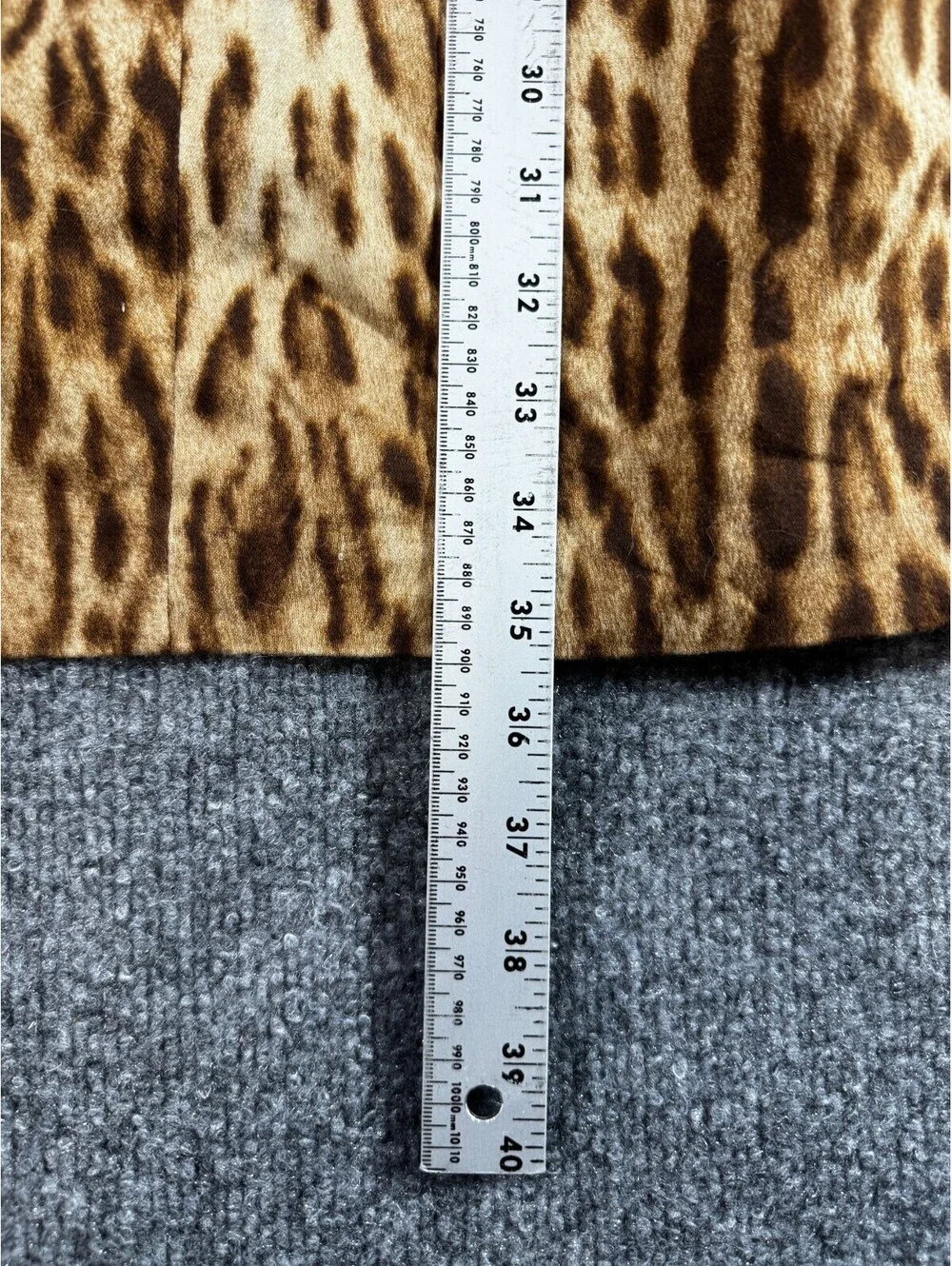 Michael Kors Women's Sheath Dress 8 Black Brown Cotton Stretch Leopard Print